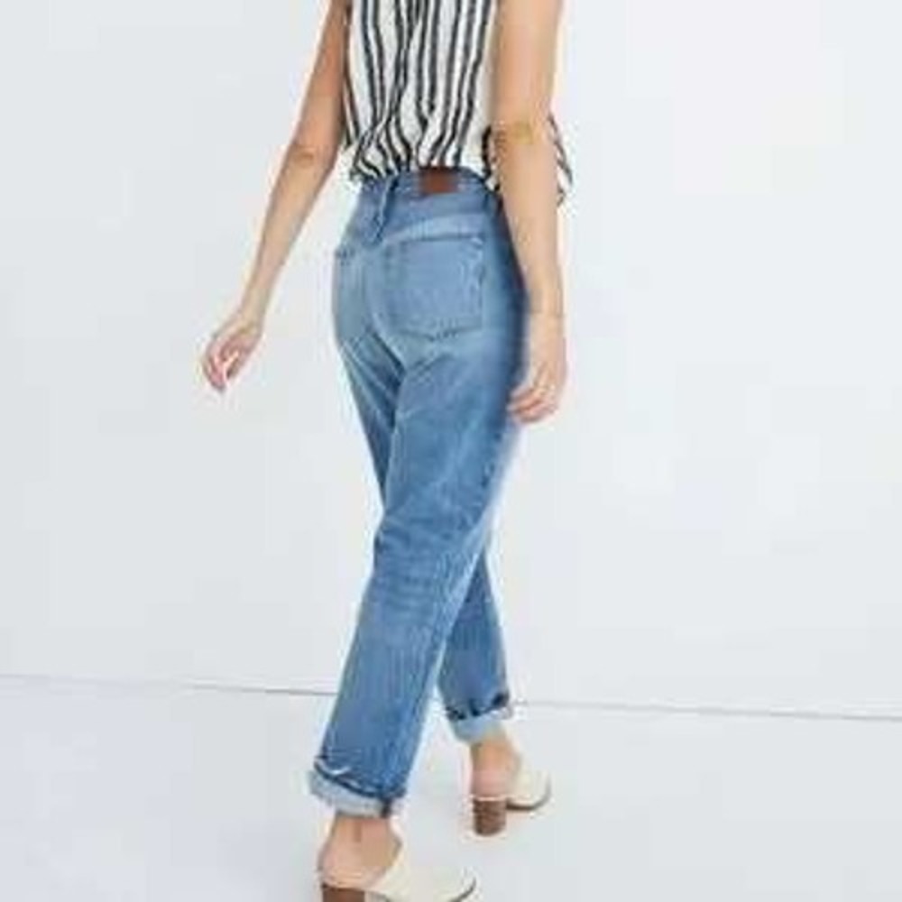 Madewell The Dadjean Women's 27 High Rise 100% Cotton Jeans NWOT - Picture 2 of 15